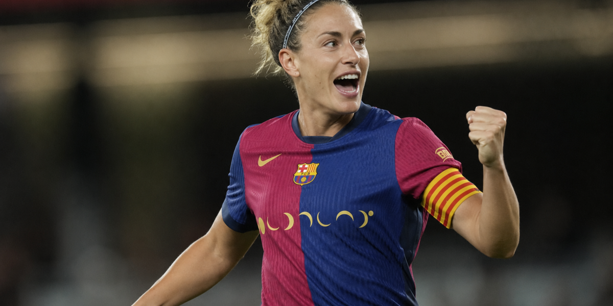 La capitana del Barça celebra un gol