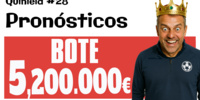 Quiniela 28 con Bote de 5,200.000€