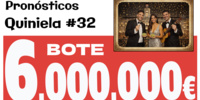 Bote de 6 millones en la quiniela 32