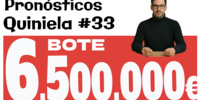Quiniela 33 con BOTE de 6,5 millones